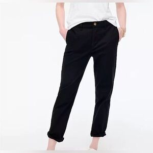 J CREW - Black High Rise Girlfriend Chino Pants